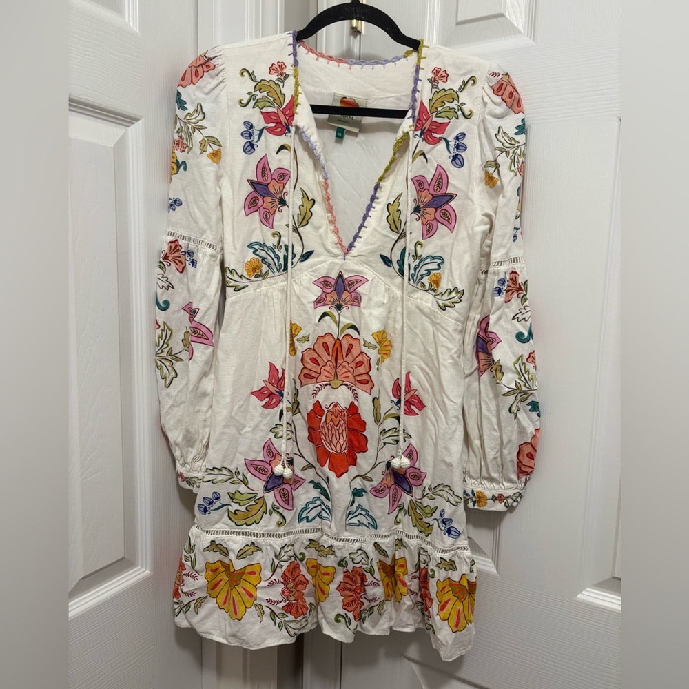 Farm Rio Floral Insects Mini Dress - Picture 5 of 10